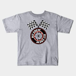 Pit Crew tire Kids T-Shirt